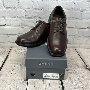 Rockport Margin Oxford Dress Shoe Men's Size 7.5W (EE) Chocolate Business Casual